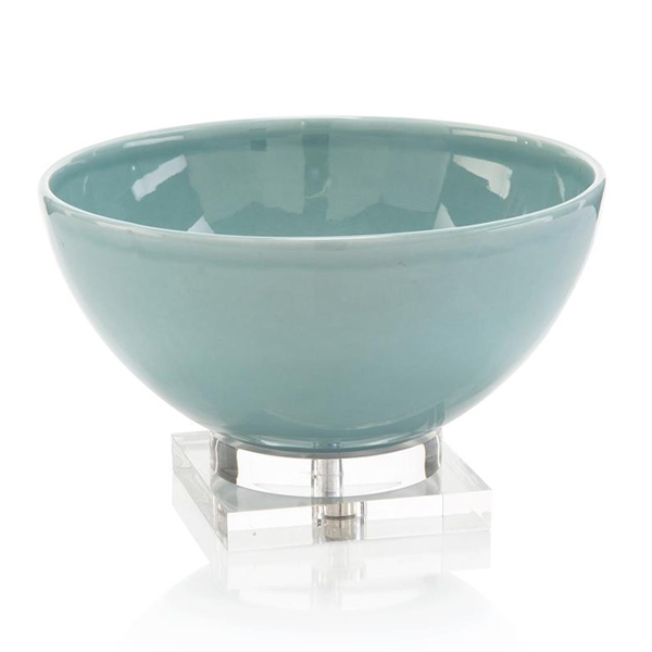 ceramic blue bowl